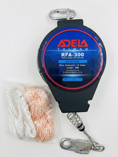 تصویر فال ارستر جمع‌شونده آدلا (ADELA) مدل RFA-300 – کابل فولادی 30 متری (لایف لاین کابلی)