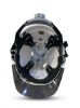نمای داخلی، بندها و یراق‌بندی قابل تنظیم کلاه ایمنی کاترپیلار